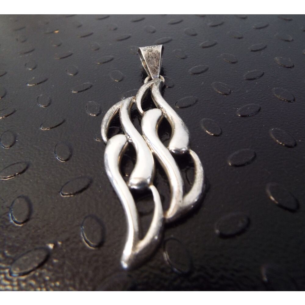 Vintage Sterling Mexican abstract drop
